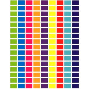 TAG Heuer Tag-A-Room 1/2"""" x 3/4"""" Rectangle Color Coding Dot Label Stickers 9 Bright TAG Heuer Tag-A-Room 1/2"""" x 3/4"""" Rectangle Color Coding Dot Label Stickers 9 Bright