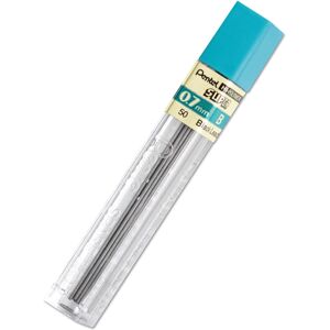 Pentel 50B Super Hi-Polymer Lead Refills 0.7mm B Black Pack of 12 Leads Pentel 50B Super Hi-Polymer Lead Refills 0.7mm B Black Pack of 12 Leads