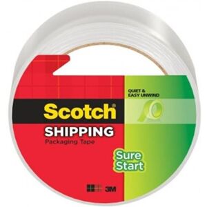 3M 54.6 yard 0.4 oz Pack Tape Sure Start, Clear 3M 54.6 yard 0.4 oz Pack Tape Sure Start, Clear