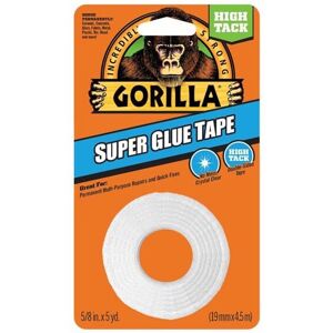 Gorilla 0.625 in. x 20 yard Super Glue Double Sided Tape - White - Pack of 6 Gorilla 0.625 in. x 20 yard Super Glue Double Sided Tape - White - Pack of 6