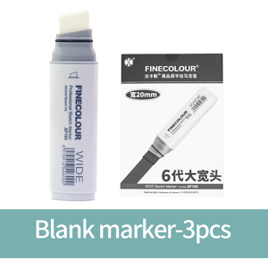 Unbranded (Blank-3pcs) Finecolour 20mm Wide Markers Line Sketching Art Bi Unbranded (Blank-3pcs) Finecolour 20mm Wide Markers Line Sketching Art Bi