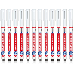 Unbranded (Black) 12 Pcs 20mm Long-Nib Marker Pens Deep Reach Marker Unbranded (Black) 12 Pcs 20mm Long-Nib Marker Pens Deep Reach Marker