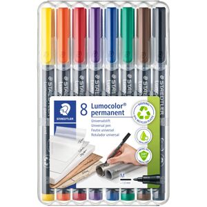 STAEDTLER Lumocolor Permanent Pen 317 Medium 1.0mm Line - Assorted Colours (Pack STAEDTLER Lumocolor Permanent Pen 317 Medium 1.0mm Line - Assorted Colours (Pack