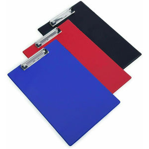 Unbranded A4 FOOLSCAP CLIPBOARD Black Red Blue PVC CLIP BOARD Filing PVC Unbranded A4 FOOLSCAP CLIPBOARD Black Red Blue PVC CLIP BOARD Filing PVC