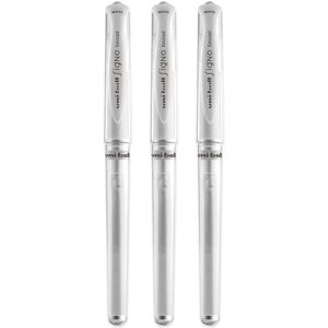 Uni-Ball UM-153 Signo Broad Point Gel Pen - White - by Uni-ball (Pack of 3) Uni-Ball UM-153 Signo Broad Point Gel Pen - White - by Uni-ball (Pack of 3)