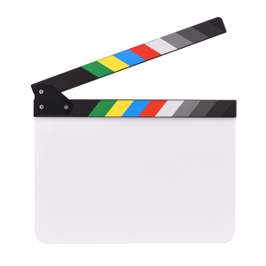 Unbranded New Film Clapboard Directors Clapper Board Dry Erase 12 x 9in Unbranded New Film Clapboard Directors Clapper Board Dry Erase 12 x 9in