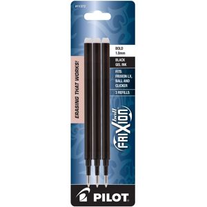 Pilot FriXion Ball Erasable Gel Ink Refills 1.0mm Bold Point Black Ink 3 Cou Pilot FriXion Ball Erasable Gel Ink Refills 1.0mm Bold Point Black Ink 3 Cou