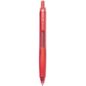Pilot G-Knock BeGreen Refillable & Retractable Gel Ink Pens Fine Point Red Ink Pilot G-Knock BeGreen Refillable & Retractable Gel Ink Pens Fine Point Red Ink