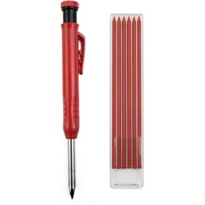 GreenZech (Red pen shell + Red refill) Mechanical Pencil with Sharpener Cap, Non-Slip Grip GreenZech (Red pen shell + Red refill) Mechanical Pencil with Sharpener Cap, Non-Slip Grip