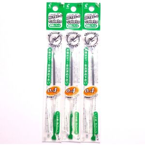 Pilot Hi-Tec-C Coleto Gel Ink Pen Refill 0.4mm Green ? 3 Packs/total 3 pcs (Ja Pilot Hi-Tec-C Coleto Gel Ink Pen Refill 0.4mm Green ? 3 Packs/total 3 pcs (Ja