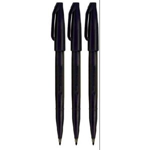 Pentel Black Original Sign Pen S520 Fibre Tip Marker Pens Colour Fineliner 2mm N Pentel Black Original Sign Pen S520 Fibre Tip Marker Pens Colour Fineliner 2mm N
