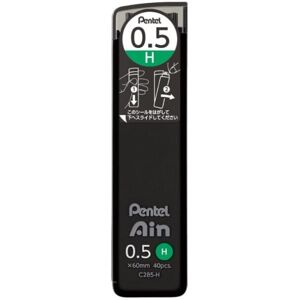 Pentel Ain Leads Refill for Mechanical Pencil 0.5mm H 40pcs Pentel Ain Leads Refill for Mechanical Pencil 0.5mm H 40pcs