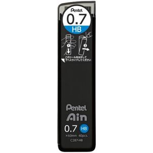 Pentel Ain Leads Refill for Mechanical Pencil 0.7mm HB 40pcs Pentel Ain Leads Refill for Mechanical Pencil 0.7mm HB 40pcs