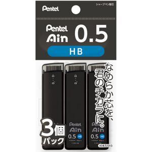 Pentel Ain XC285HB-3P Mechanical Lead 0.02 inches (0.5 mm) HB 3 Pieces Pentel Ain XC285HB-3P Mechanical Lead 0.02 inches (0.5 mm) HB 3 Pieces