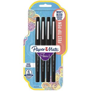 Paper Mate Flair Felt Tip Pens Medium Point (0.7mm) Black Paper Mate Flair Felt Tip Pens Medium Point (0.7mm) Black