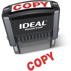 IDEAL Self Inking Stamp - Copy - Red Ink Impression Size 9/16 x 1-1/2 IDEAL Self Inking Stamp - Copy - Red Ink Impression Size 9/16 x 1-1/2