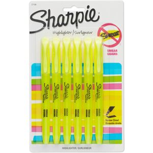 SHARPIE 27108PP Accent Pocket Style Highlighter Fluorescent Yellow 6-Pack SHARPIE 27108PP Accent Pocket Style Highlighter Fluorescent Yellow 6-Pack