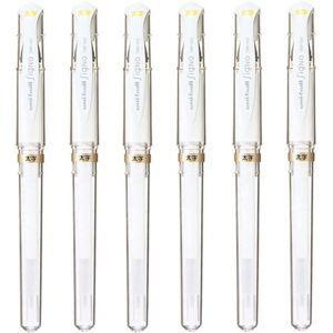 Uni-Ball Signo Broad Point Gel Impact Pen White Ink 6 pens per Pack (japan impo Uni-Ball Signo Broad Point Gel Impact Pen White Ink 6 pens per Pack (japan impo