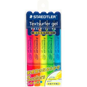 Staedtler Gel Highlighter Textsurfer Gel 5 Color Set (264 PB5) Staedtler Gel Highlighter Textsurfer Gel 5 Color Set (264 PB5)