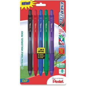 Pentel EnerGel-X Retractable Liquid Gel Pen 0.7mm Metal Tip Medium Assorted I Pentel EnerGel-X Retractable Liquid Gel Pen 0.7mm Metal Tip Medium Assorted I