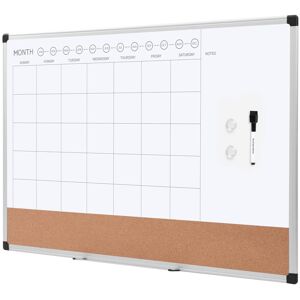 Amazon Basics 24"""" x 36"""" Monthly Whiteboard Calendar with Cork Board Wall Amazon Basics 24"""" x 36"""" Monthly Whiteboard Calendar with Cork Board Wall