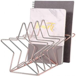 Unbranded Magazine Holder File Sorter, Metal 5 Slot Desk Organizer Rack for Document, Fold Unbranded Magazine Holder File Sorter, Metal 5 Slot Desk Organizer Rack for Document, Fold