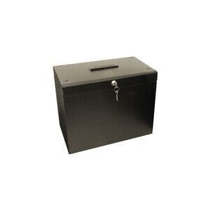 Cathedral Products Black Metal Home File With 5 A4 Suspension Files Cathedral Products Black Metal Home File With 5 A4 Suspension Files