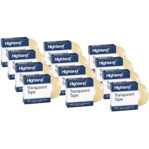 3M Highland Transparent Tape 3/4 x 1296-Inches 1"""" Core 12 Pack (5910-3/41296) 3M Highland Transparent Tape 3/4 x 1296-Inches 1"""" Core 12 Pack (5910-3/41296)