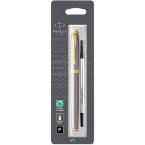Parker IM Rollerball Pen Brushed Metal Fine Point Black Ink Parker IM Rollerball Pen Brushed Metal Fine Point Black Ink