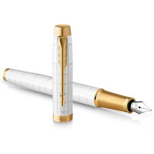 Parker IM Fountain Pen Premium Pearl Lacquer with Gold Trim Medium Point wit Parker IM Fountain Pen Premium Pearl Lacquer with Gold Trim Medium Point wit