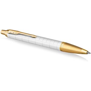 Parker IM Ballpoint Pen Premium Pearl Lacquer with Gold Trim Medium Point wi Parker IM Ballpoint Pen Premium Pearl Lacquer with Gold Trim Medium Point wi