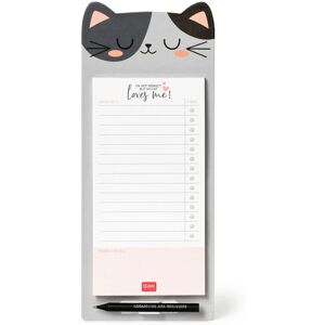 Legami Paper Thoughts Kitty Notepad - Magnetic Fridge Pad, 60 Sheets, Pencil Inc Legami Paper Thoughts Kitty Notepad - Magnetic Fridge Pad, 60 Sheets, Pencil Inc