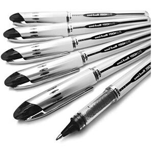 uni-ball Vision Elite - UB-200 - Liquid Ink Rollerball Pen - Pack of 6 (Black) uni-ball Vision Elite - UB-200 - Liquid Ink Rollerball Pen - Pack of 6 (Black)