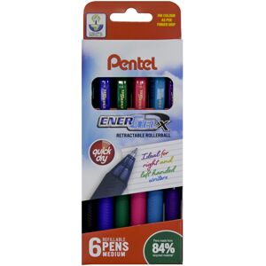 ENERGEL X AMZ/YBL107/6M 0.7 mm Tip Pentel Pen - Assorted Colours (Pack of 6) ENERGEL X AMZ/YBL107/6M 0.7 mm Tip Pentel Pen - Assorted Colours (Pack of 6)