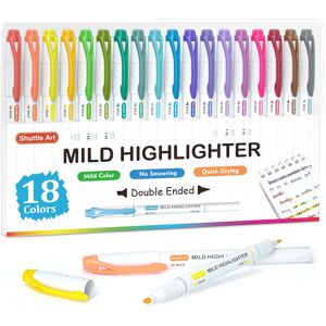 Shuttle Art Pastel Highlighters, 18 Colours Dual Tip Highlighters, Highlighter M Shuttle Art Pastel Highlighters, 18 Colours Dual Tip Highlighters, Highlighter M