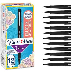 Paper Mate Flair Felt Tip Pens Medium Point (0.7 mm) Writing Pens Black Pens Paper Mate Flair Felt Tip Pens Medium Point (0.7 mm) Writing Pens Black Pens