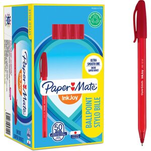 Paper Mate InkJoy 100ST Ballpoint Pens Medium Point (1.0 mm) Red 50 Count Paper Mate InkJoy 100ST Ballpoint Pens Medium Point (1.0 mm) Red 50 Count