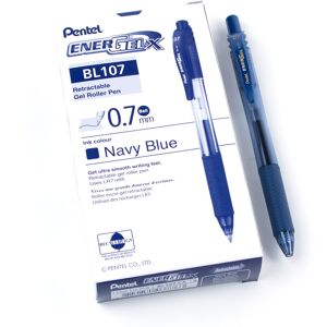 Pentel EnerGel X Retractable Gel Pen - Navy Blue Ink - Pack of 12 Pentel EnerGel X Retractable Gel Pen - Navy Blue Ink - Pack of 12