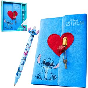 Disney Stitch Stationery Set A5 Notebook & Pen or Secret Lockable Diary with Pe Disney Stitch Stationery Set A5 Notebook & Pen or Secret Lockable Diary with Pe