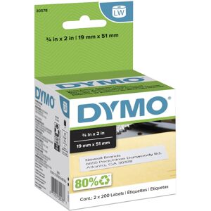 Dymo LW Return Address Labels 3/4"""" x 2"""" White Self-Adhesive 2 Rolls of Dymo LW Return Address Labels 3/4"""" x 2"""" White Self-Adhesive 2 Rolls of
