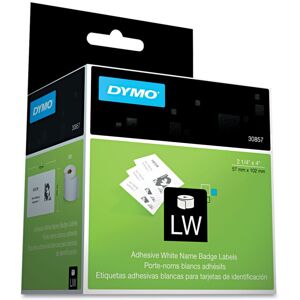 Dymo 30857 Self-Adhesive Name Badge Labels 2-1/4 x 4 White 250/Box Dymo 30857 Self-Adhesive Name Badge Labels 2-1/4 x 4 White 250/Box