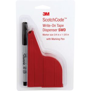 3M ScotchCode Wire Marker Write-On Dispenser with Tape and Pen SWD 0.75 in x 1. 3M ScotchCode Wire Marker Write-On Dispenser with Tape and Pen SWD 0.75 in x 1.