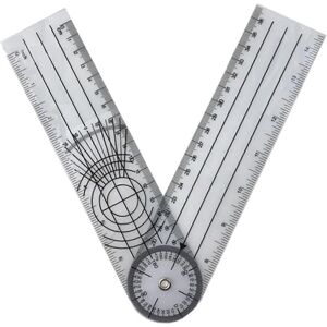Kikidex (As show, One size) Folding Ruler Protractor Plastic 140mm 5.5in Frosted Multi A Kikidex (As show, One size) Folding Ruler Protractor Plastic 140mm 5.5in Frosted Multi A