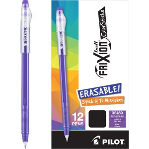 Pilot FriXion ColorSticks Erasable Gel Ink Pens Fine Point 0.7 mm Pack of 12 Pilot FriXion ColorSticks Erasable Gel Ink Pens Fine Point 0.7 mm Pack of 12