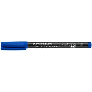 Staedtler 318-3 Lumocolor Universal Permanent Fine Pens - Blue Pack o Staedtler 318-3 Lumocolor Universal Permanent Fine Pens - Blue Pack o