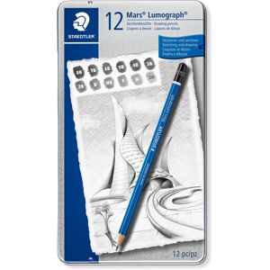 STAEDTLER 100 G12 S Mars Lumograph Graphite Pencils for Drawing & Sketching - As STAEDTLER 100 G12 S Mars Lumograph Graphite Pencils for Drawing & Sketching - As