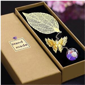 Unbranded (As show, One size) Metal Leaf Bookmark, Valentine's Day Birthday Gifts for Unbranded (As show, One size) Metal Leaf Bookmark, Valentine's Day Birthday Gifts for