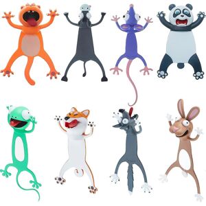 Unbranded (As show, One size) 8 Pieces Set 3D Cartoon Animal Bookmarks for Kids Cute Funny Unbranded (As show, One size) 8 Pieces Set 3D Cartoon Animal Bookmarks for Kids Cute Funny