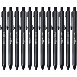 Amazon Basics Retractable Ballpoint Pen - Black - 12-Pack Amazon Basics Retractable Ballpoint Pen - Black - 12-Pack