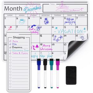 Amazon Basics Magnetic Dry Erase Whiteboard Sheet, Calendar, 30.5 cm x 43.2 cm Amazon Basics Magnetic Dry Erase Whiteboard Sheet, Calendar, 30.5 cm x 43.2 cm